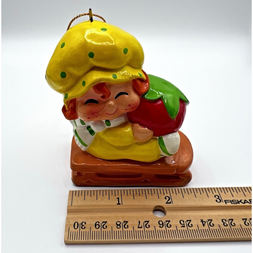 1981 Strawberry Shortcake Apple Dumplin American Greetings Paper Mache Ornament - Picture 9 of 10